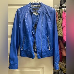 Blue Moto/Pleather Jacket